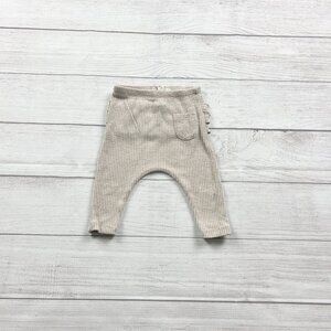 Jessica Simpson Baby Girl Ruffle Butt Ribbed Leggings Beige Taupe 3-6 Months